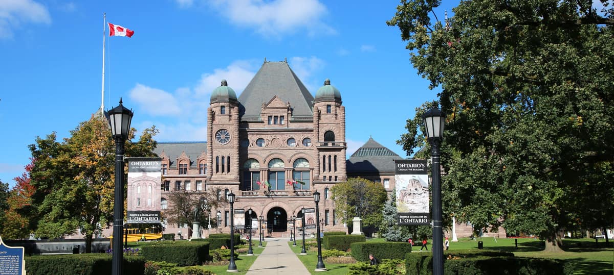 Ontario's Legislative Building at Queen's Park, Toronto