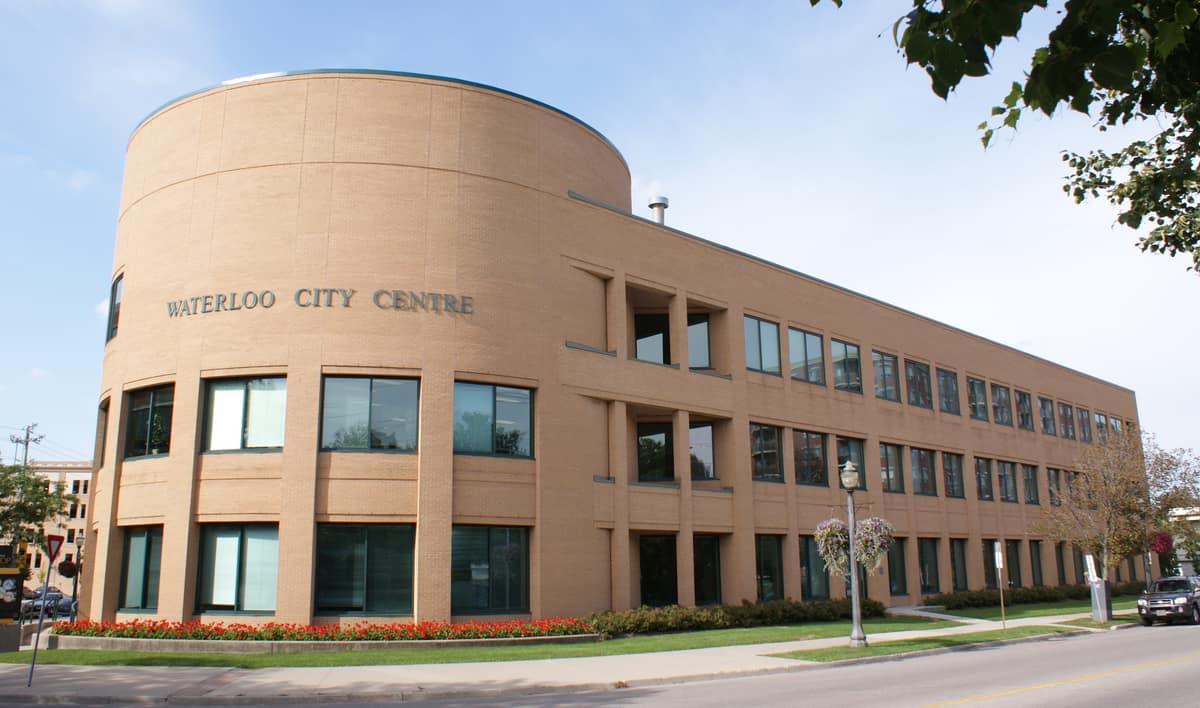 Waterloo City Centre, home to the City of Waterloo's municipal government